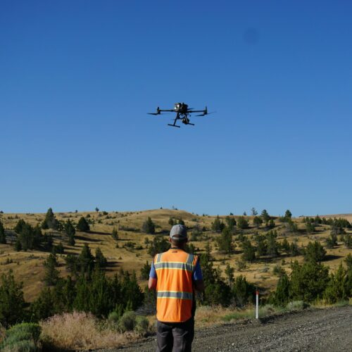 PBS team using Lidar drone